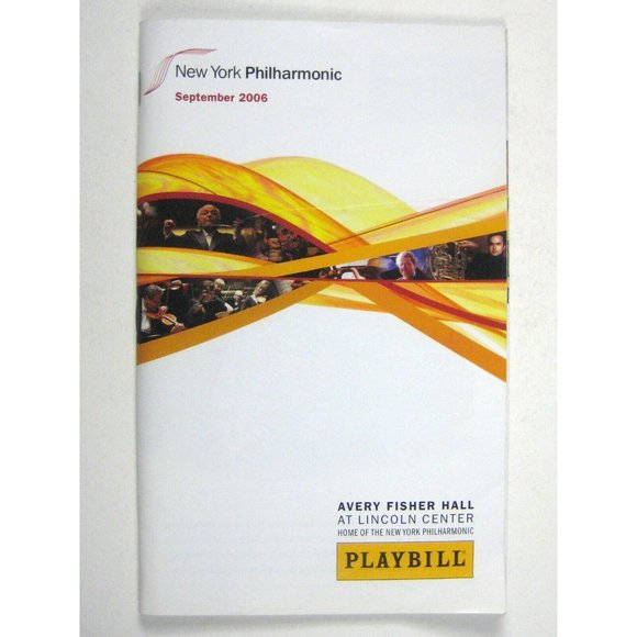 New York City Philharmonic Playbill September 2006 Ticket Maazel Heidi Murphy - Picture 5 of 11